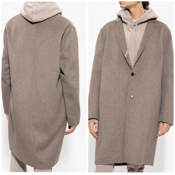 AllSaints Hanson Gray Wool Jacket - Picture 14 of 14